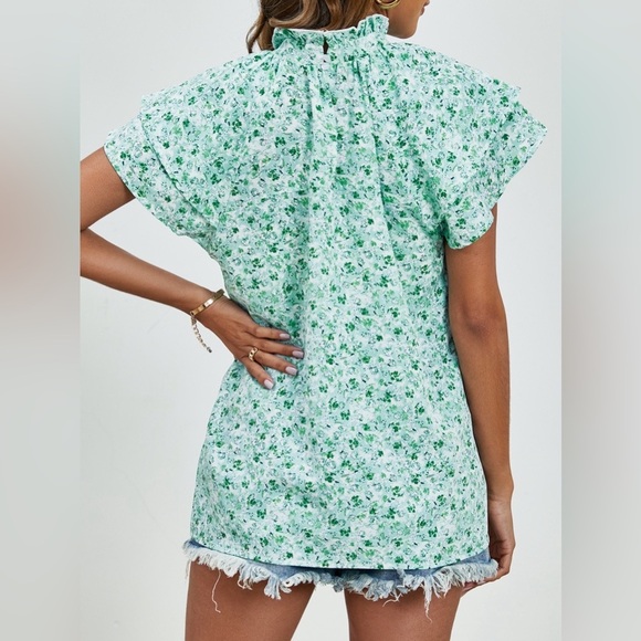 Whispering Winds Womens Short Sleeve Blouses - Picture 5 of 7